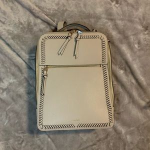 Calpak greige laptop backpack